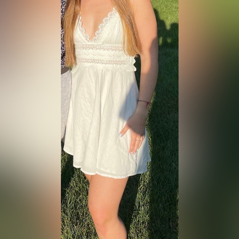 white summer dress